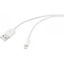 Renkforce USB kabelis USB 2.0 USB-A spraudnis, Apple Lightning spraudnis 2,00 m Balts (matēts) RF-5724086