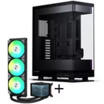PHANTEKS Evolv X2 + TRYX PANORAMA ARGB kompleksais šķidruma dzesēšanas komplekts - melns, 360mm
