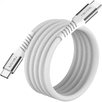 USB-C uz USB-C kabelis Nevox 2478 — USB 2.0, 48V 5A, 240W, vīriešu-vīriešu