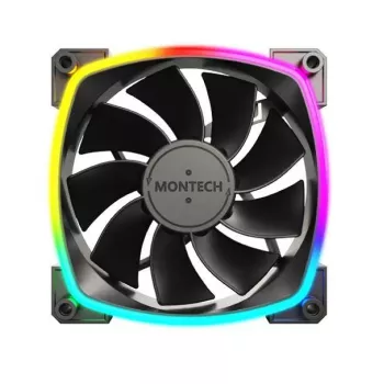 Montech RX120 PWM datora korpusa ventilators 12 cm Melns 3 gab.