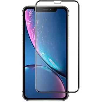 Rūdīta stikla ekrāna aizsargs Devia Real Series iPhone XR 6,1 collu 3D izliekts, sprādziendrošs (melns)