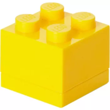 LEGO Mini Box 4 pusdienu trauks dzeltenā krāsā Room Copenhagen 4011