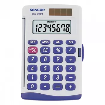 Kabatas kalkulators Sencor SEC 263/8 Pelēks