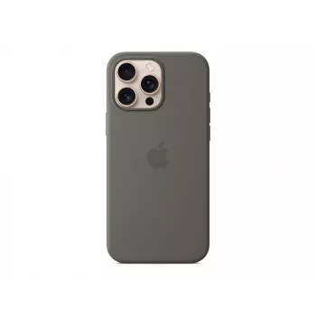 Silikona futrālis ar MagSafe iPhone 16 Pro Max – Akmens Pelēks