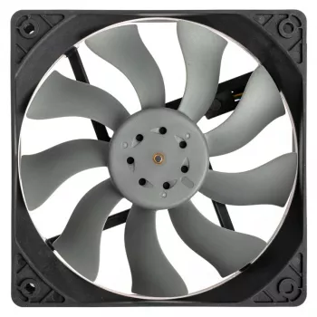 Akasa OTTO SF12 120 mm korpusa ventilators, melns/pelēks