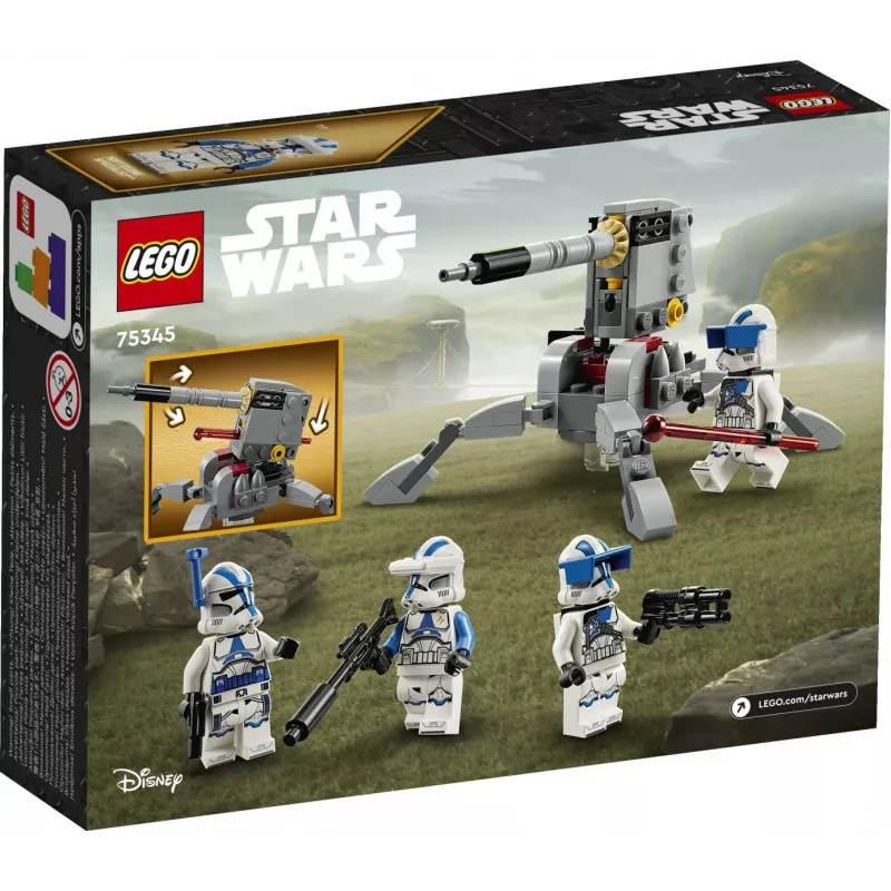 LEGO 75345 Zvaigžņu kari 501. leģiona kaujas komplekts būvējama rotaļlieta