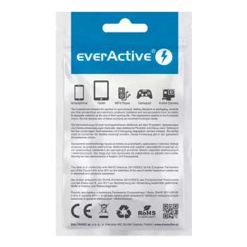 everActive kabelis USB-C 1m - Melns, pīts, ātrā uzlāde, 3A - CBB-1CB