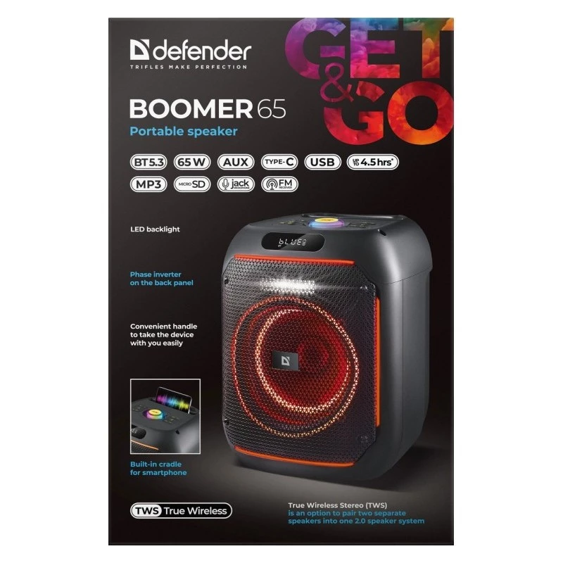 Pārnēsājams Bluetooth skaļrunis Boome R 65W