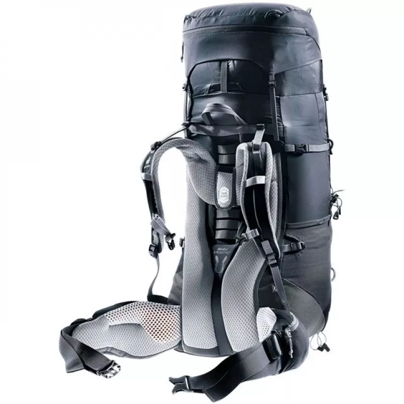 Deuter Aircontact Lite 45+10 SL Sieviešu pārgājienu mugursoma Melna