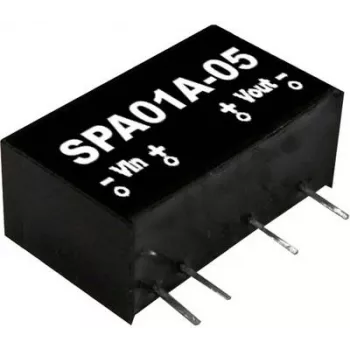 Strāvas adapteris/invertors Mean Well SPA01B-12, ieeja 18–36 V, izeja 12 V, 1 W