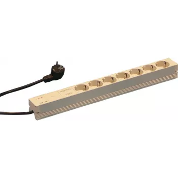 Schroff 60110-214 Strāvas sadales bloks (PDU) 7 maiņstrāvas izejas 1U Pelēks