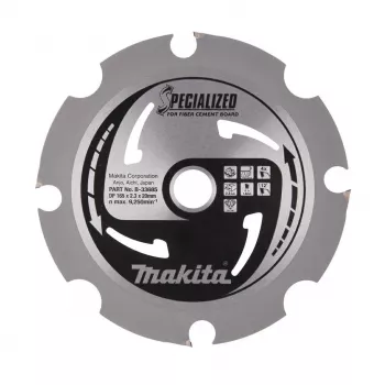MAKITA ripzāģa asmens 165x20x4Z specializēts šķiedru cementa plāksnēm