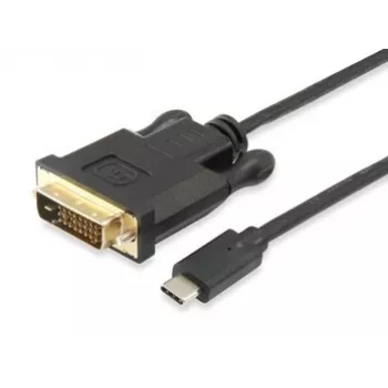 Equip USB Type-C uz DVI-D Dual Link kabelis, vīrietis-vīrietis, 1.8m