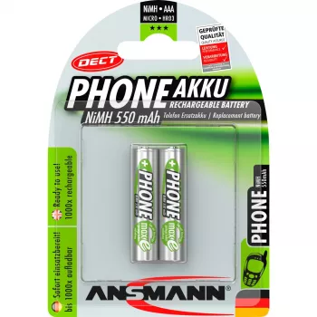 Ansmann 5035523 uzlādējama AAA baterija NiMH 1,2 V 550 mAh