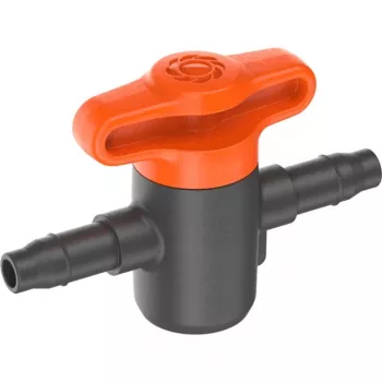 GARDENA regulēšanas un aizslēgšanas vārsts 3/16 inch 13217-20 melns oranžs aukstā ūdens sistēmai