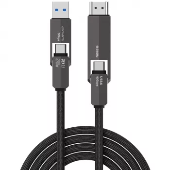 USB4-HDMI kabelis 4smarts ComboCord 240W 1,5 m – USB4 uz HDMI, 240W barošana, 1,5 m