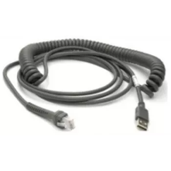Zebra CBA-U29-C15ZBR USB kabelis, USB 2.0, 4.57 m, USB A, melns