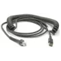 Zebra CBA-U29-C15ZBR USB kabelis, USB 2.0, 4.57 m, USB A, melns