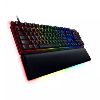 Vadu spēļu tastatūra Razer Huntsman V2 — Clicky Purple optiskais slēdzis, RGB LED