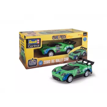 RC rallija auto REVELL One Piece Zoro – tālvadības modelis, kolekcionāra tematiskais dizains