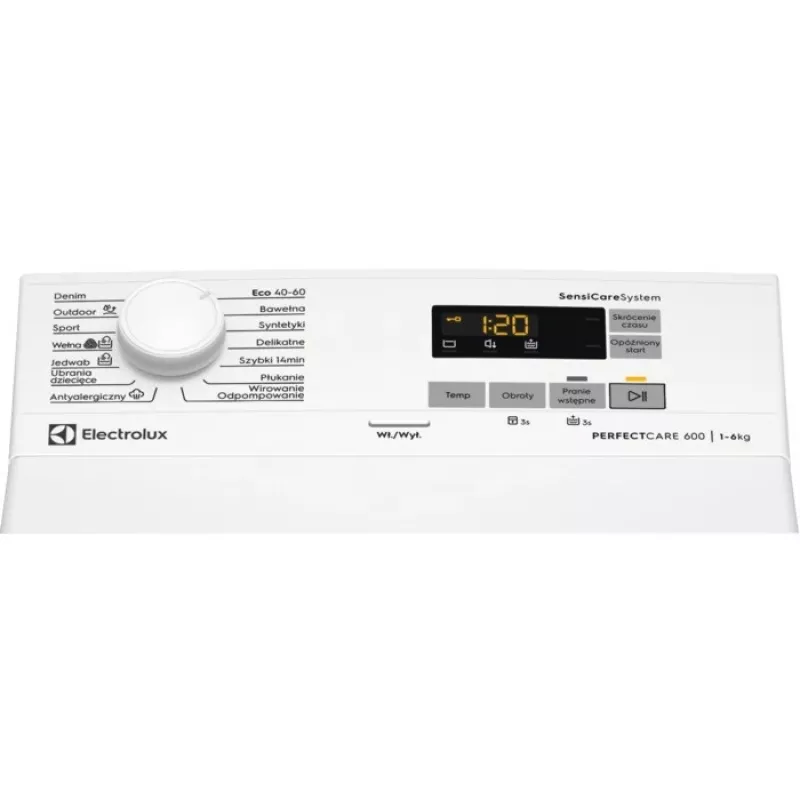 Veļas mašīna Electrolux EW6TN5261FP, priekšējā ielāde 6 kg, Energoklase D