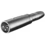 Wentronic Goobay XLR Adapter - XLR Spraudnis (3-Pin) > 6,35 mm Ligzda (2-Pin, Mono) (27454)