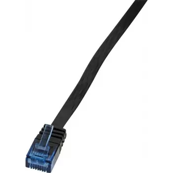 LOGILINK CF2023U - Patchvads Cat.6 U/UTP, garums 0.5m, plakans SlimLine, Melns