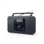 Pārnēsājamais radio Muse M-091 R — FM/AM, LCD ekrāns, AC vai AA/D baterijas, rotējošs skaļums, 1.1 kg, melns