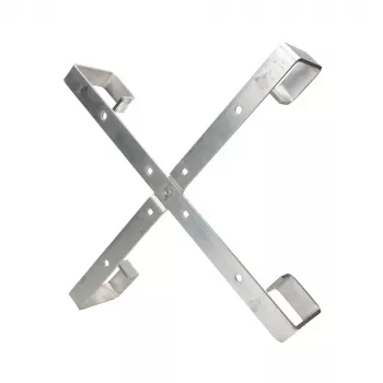 Kabeļa turētājs Extralink Four Arms Alumīnija rāmis S500 — 500 x 500 x 70 mm, galda/sienas montāžai, alumīnijs
