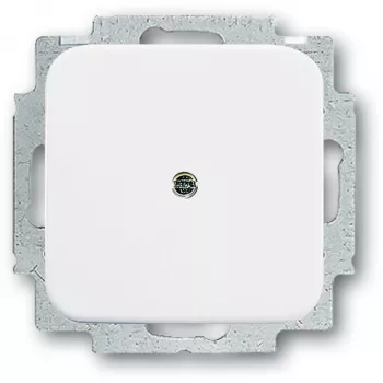 Busch-Jaeger 2538-214 balts slēdža piederums – dekoratīvs vāciņš un aizsargs