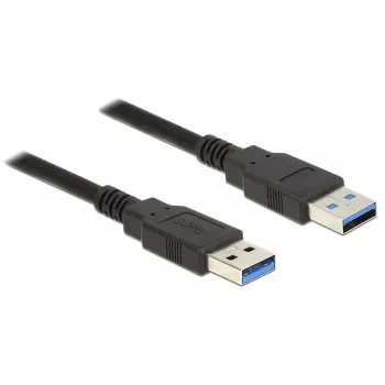 USB kabelis DeLOCK 85062 USB 3.2 Gen 1 2m USB A Melns