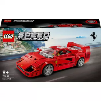 LEGO Speed Champions Ferrari F40 Supercar būvējams auto modelis bērniem no 9 gadiem ar šofera minifigūru