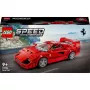 LEGO Speed Champions Ferrari F40 Supercar būvējams auto modelis bērniem no 9 gadiem ar šofera minifigūru