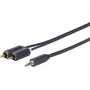 Vivolink PROMJRCA5 audio kabelis 5 m 3.5 mm līdz 2 x RCA melns