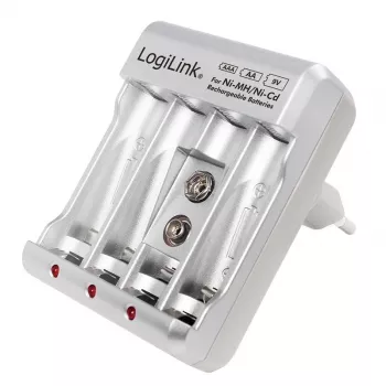 Lādētājs Ni-MH/Ni-Cd AA/AAA/9V akumulatoriem