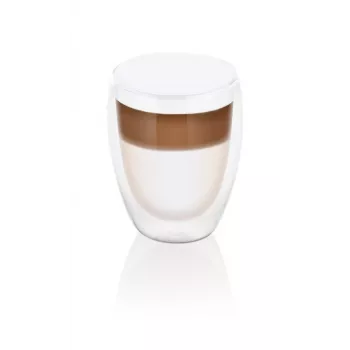 ETA Latte Macchiato glāzes | 2 gab. | 350 ml | Divkāršā stikla | Trauku mazgājamā mašīnā drošas