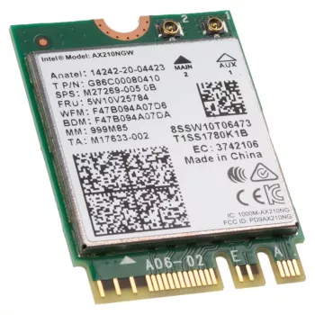 Iekšējā WLAN karte Intel Wi-Fi 6E AX210