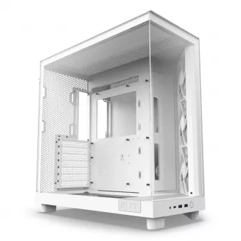NZXT H6 Flow Mid-Tower korpuss - Balts