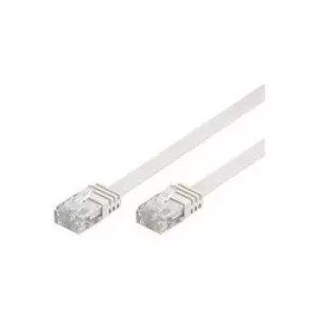 Wentronic Goobay CAT 5e plakanais vītais kabelis, U/UTP, balts, 2 m - CCA vara maisījums (93359)