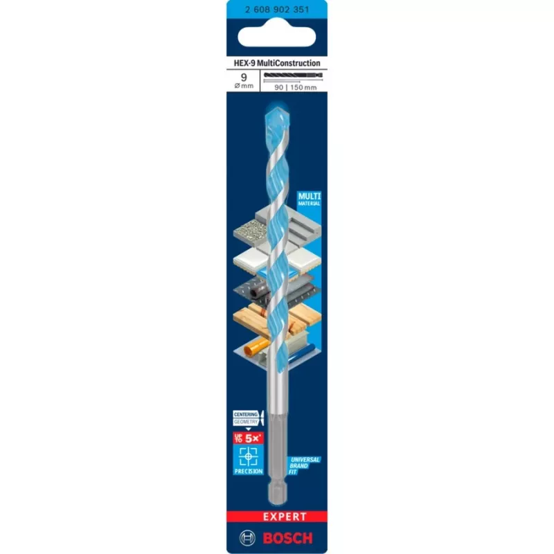 Urbja uzgalis Bosch Expert HEX-9 Multi Construction 9 mm