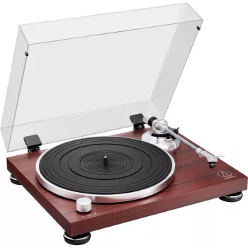 Audio-Technica AT-LPW50BTRW Brūns manuāls siksnas piedziņas vinila atskaņotājs