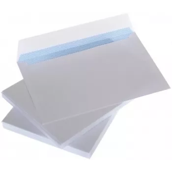 Aploksnes ar svītru C5 162x229 mm, baltas 80g, kaste 1000 gab.