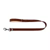 WAUDOG dabīgās ādas suņu pavada 14 mm plata, 122 cm gara, brūna