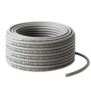 Tīkla vads QOLTEC Cat6 UTP vara vads, 25 m, pelēks