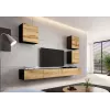 Pie sienas montējams skapis cama meble VIGO 50×50×30 cm melns / Wotan ozols