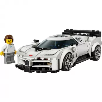 LEGO konstruktors Bugatti Centodieci Speed Champions 77240 — 291 gabali, 1 minifigūra, vecumam 9+