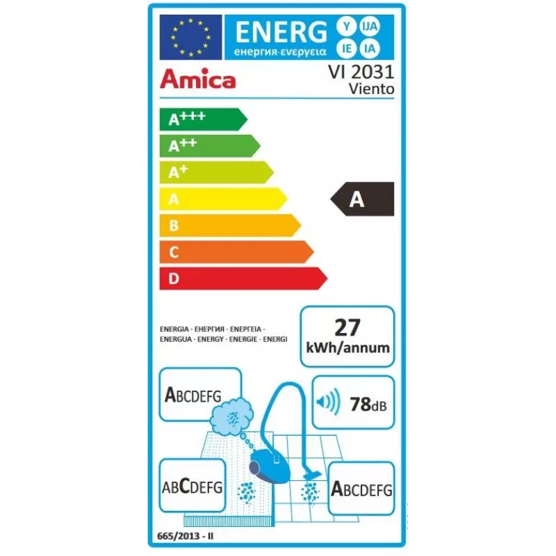 Putekļsūcējs Amica Viento VI 2031