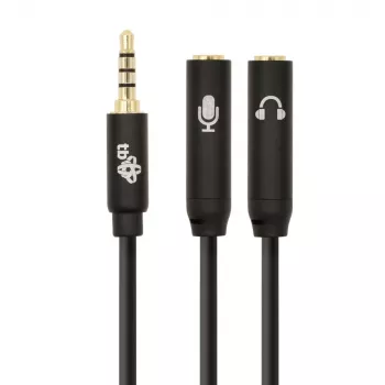 Adapter TB 3.5 mm MiniJack sadalītājs 1x 3.5 mm vīrieša uz 2x 3.5 mm sievietes, modelis AKTBXAJ0P2J030B
