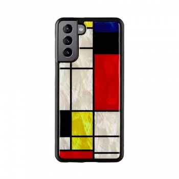 Aizsargmaciņš iKins Modrian Black Samsung Galaxy S21+