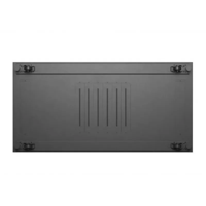 Rack skapis LANBERG FF01-6222-12B 22U 600x1200 mm melns ar stikla priekšējām un aizmugurējām durvīm